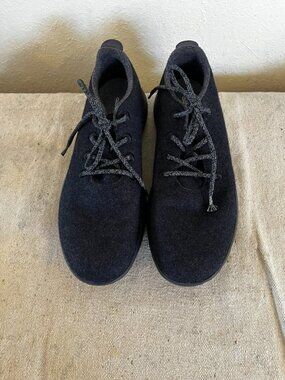 Allbirds Men's Black Wool Runner Shoes Sz 14